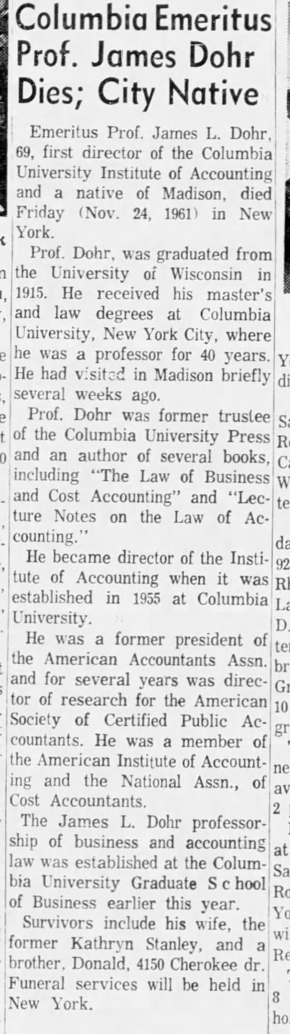 Clipping from Wisconsin State Journal